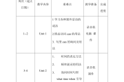 初中英语教学课时计划表(初中英语课程计划)