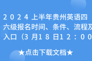 英语四级报名入口官网2024(英语四级全国报名入口官网)