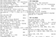 高中英语take的短语(高中英语take短语)