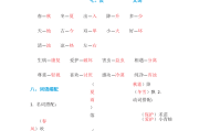 小学一年级语文知识点总结大全非常全面_小学一年级语文知识点总结大全