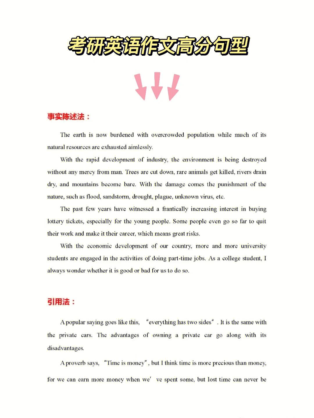 2022考研英语作文模板万能句型(考研英语作文模板万能句型)