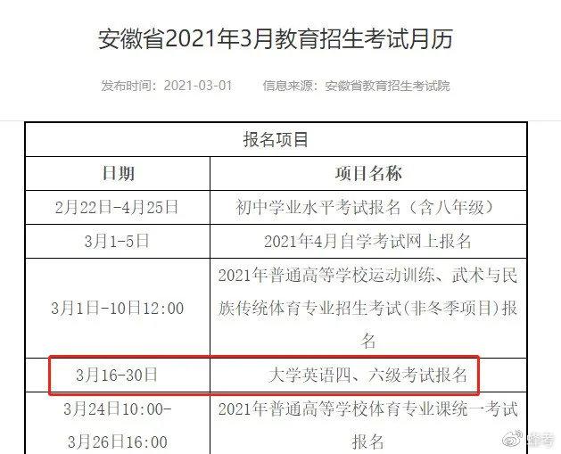 英语六级报名入口官网2021报名时间_英语六级报名入口官网2021报名时间表
