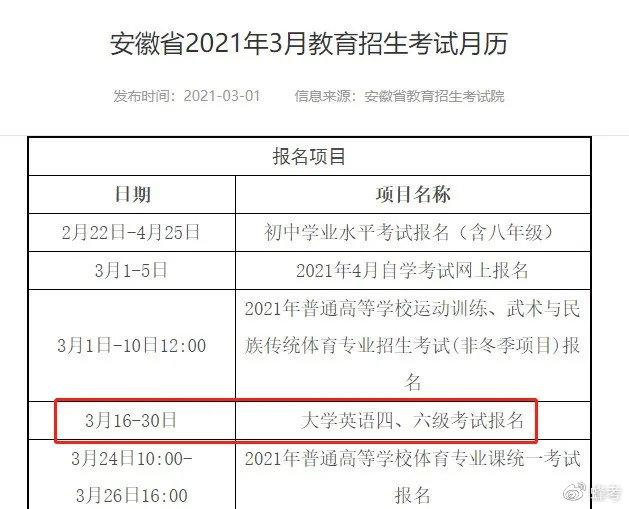 英语六级报名入口官网2021报名时间_英语六级报名入口官网2021报名时间表