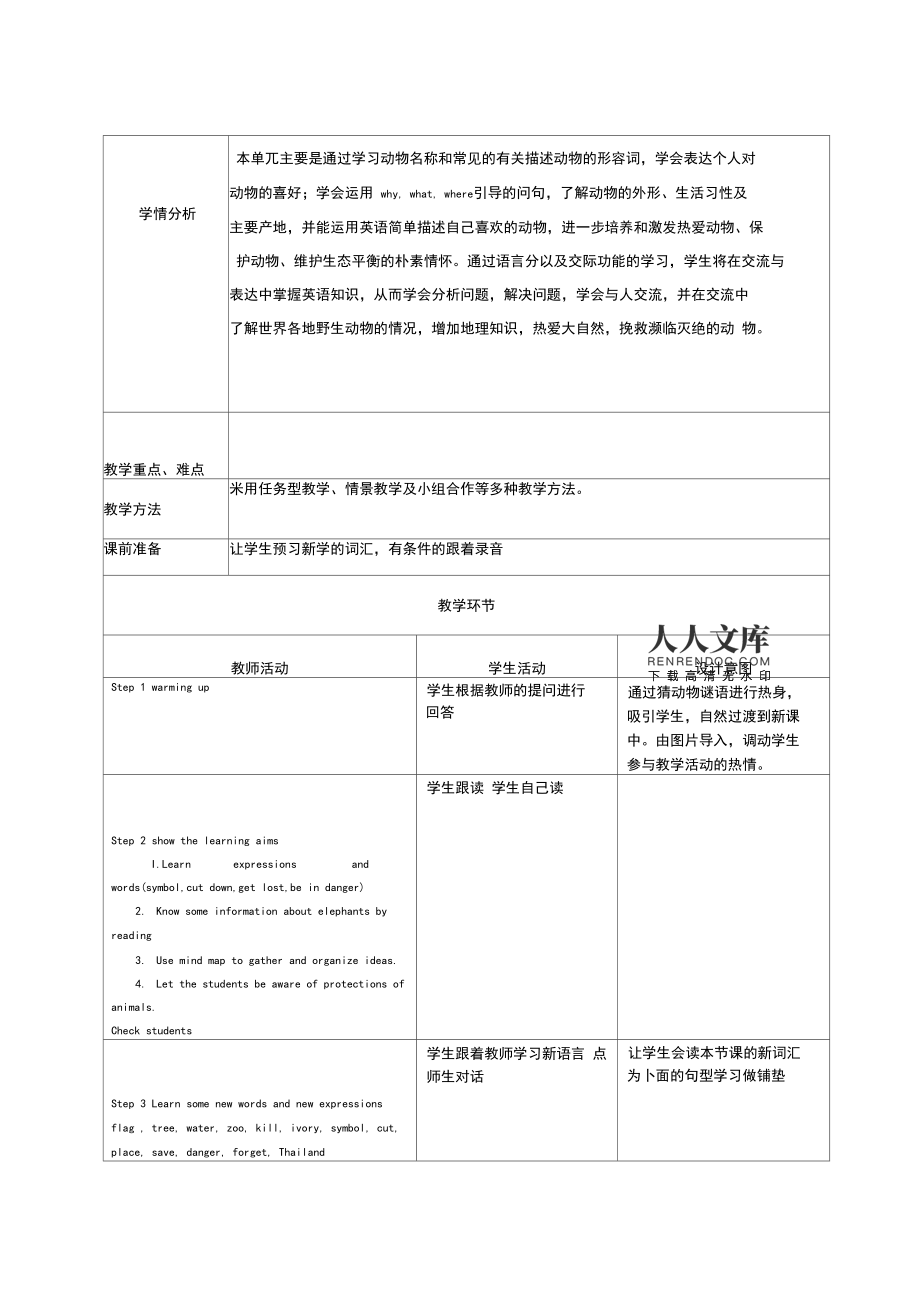 初中英语教学教案(初中英语教学教案模板范文)