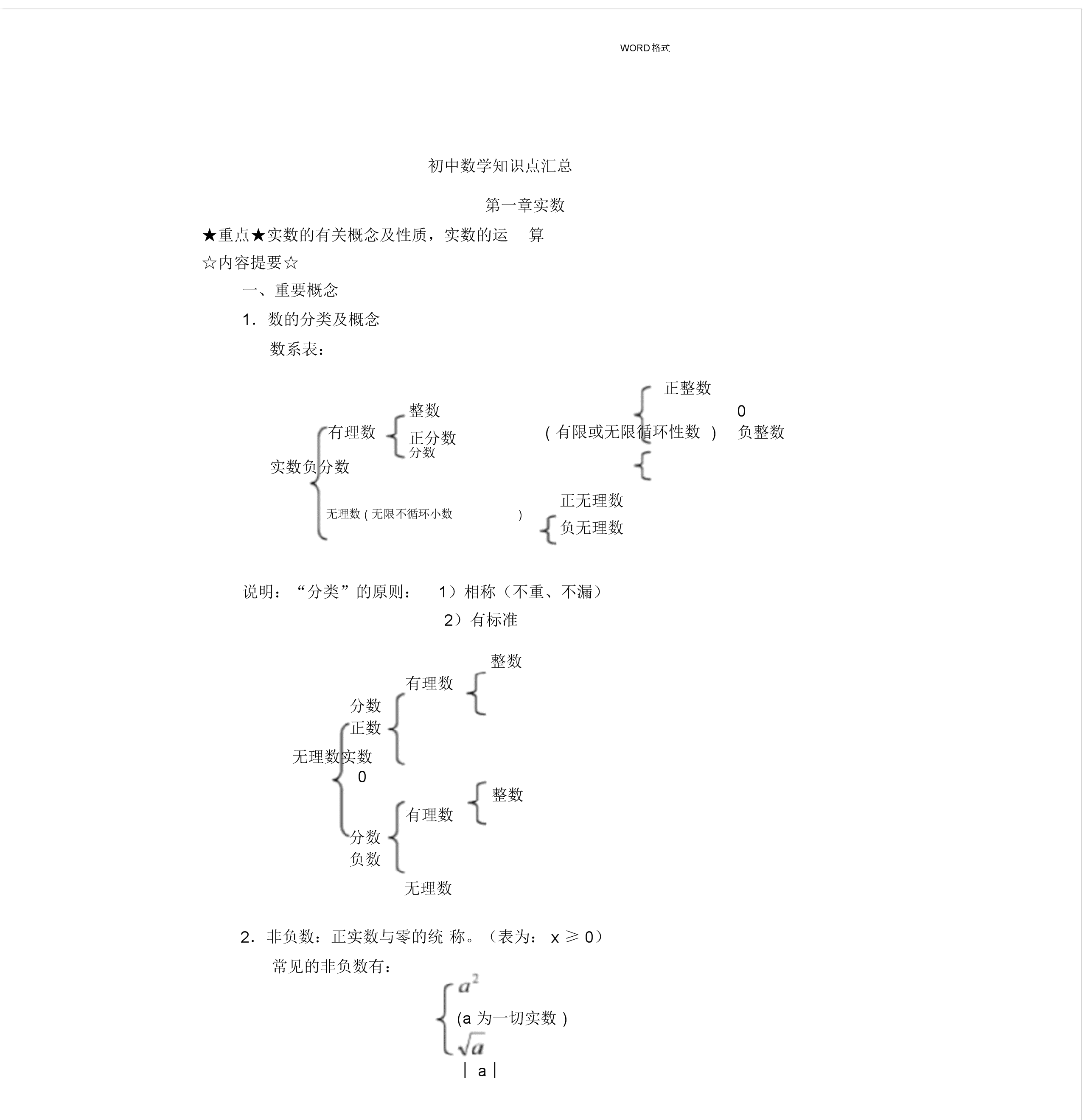初三数学知识点总结归纳(完整版)_初三数学知识点总结归纳完整版北师大版
