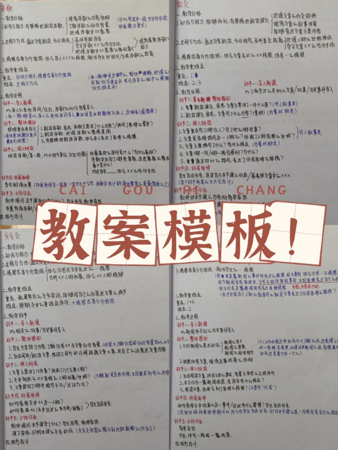 高中语文答题模板全套整理可打印(高中语文模板)