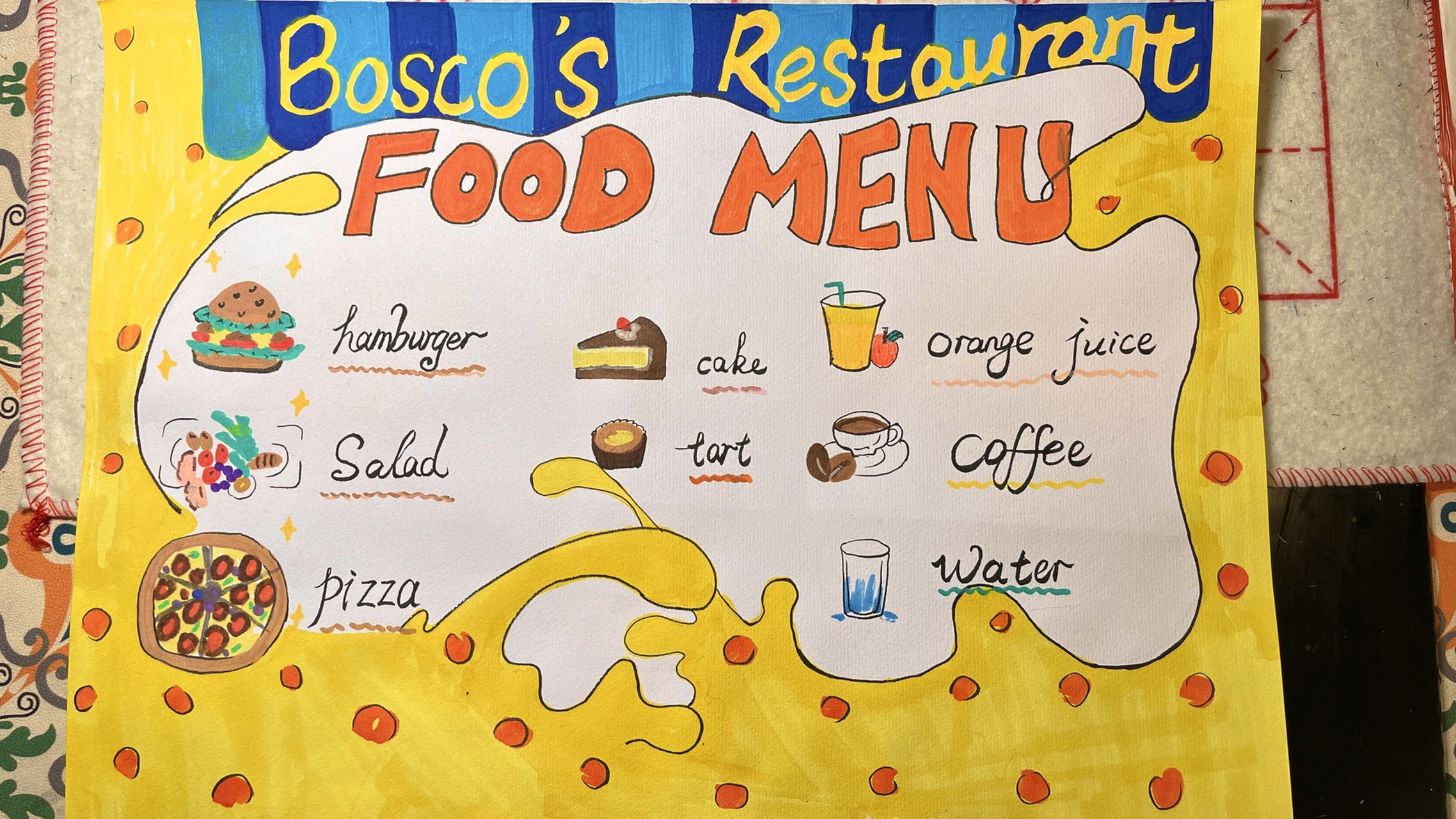 英语手抄报食物金字塔(英语手抄报(食物))