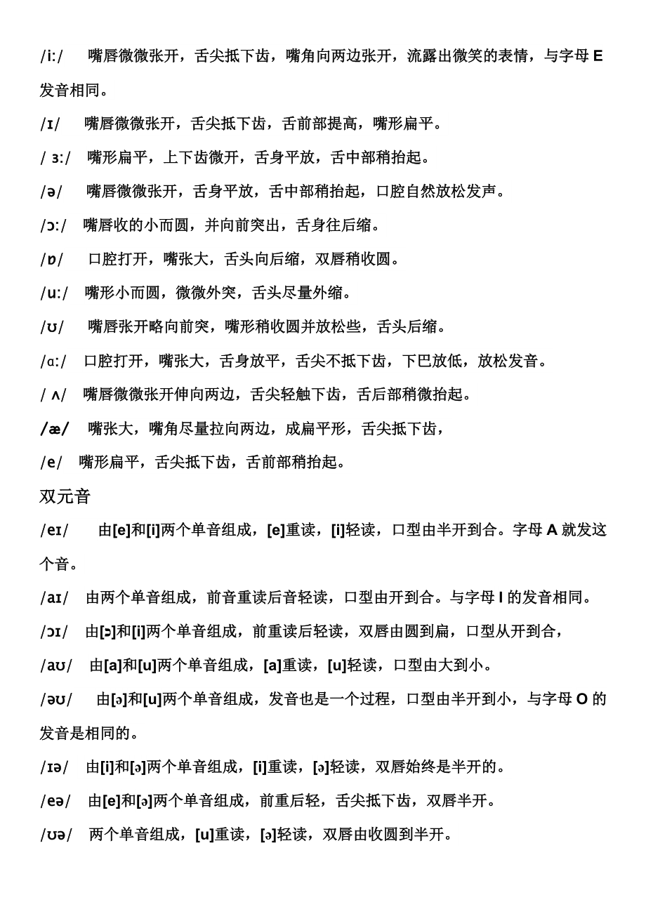 英语发音音标(英语发音音标规则表)