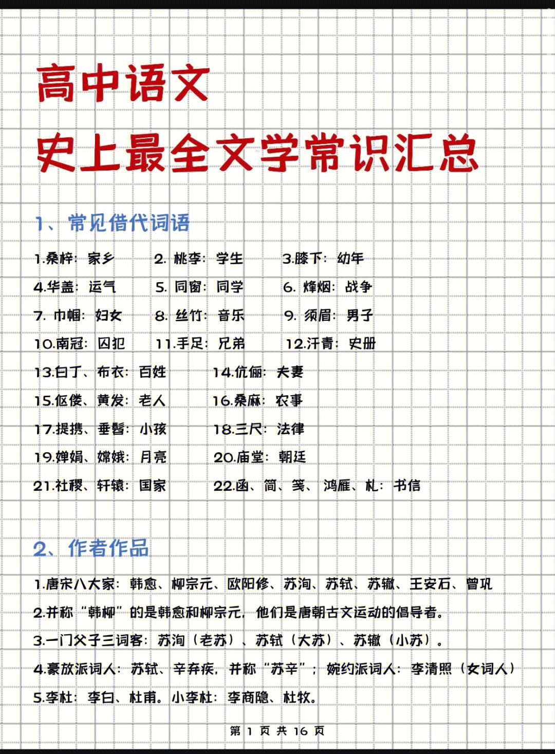 高中语文常识知识点_高中语文常识知识点大全集