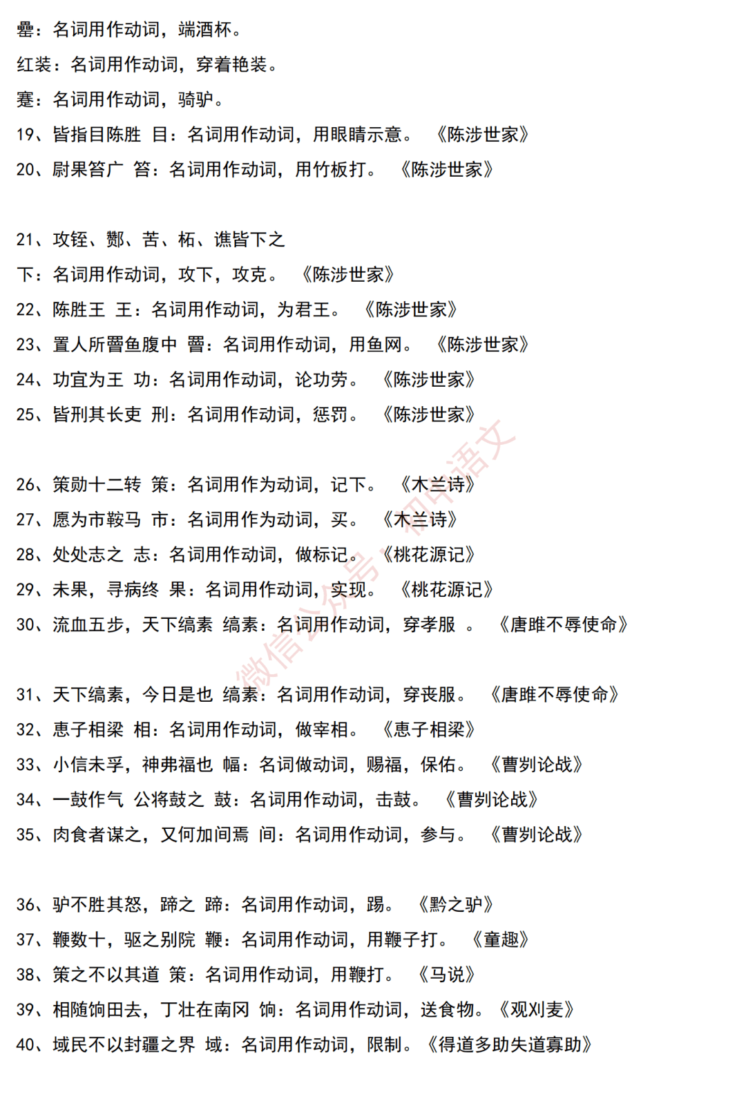 初中语文文言文实词_初中语文文言文实词虚词用法总结