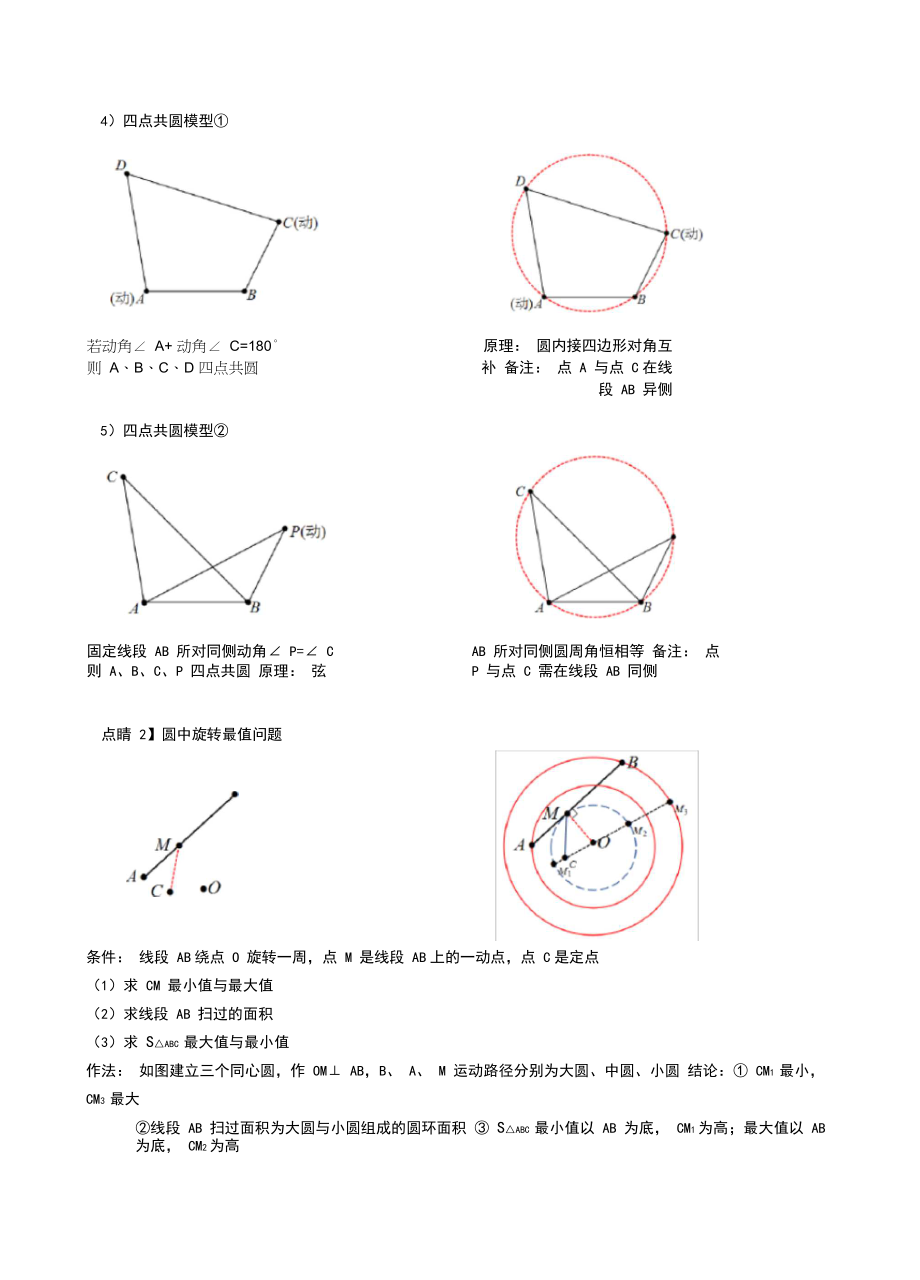 初中数学模型总结_八年级上册几何模型汇总