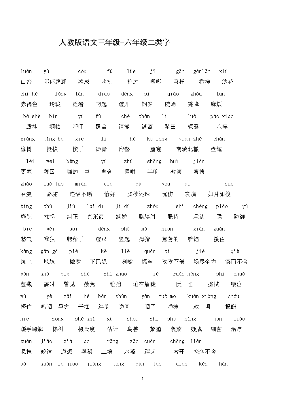 初中语文课本课后生字字体(初中语文课本课后生字字体图片)