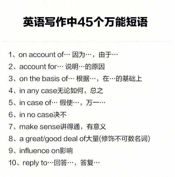 大学高级句型英语万能句_大学英语高级句型100句