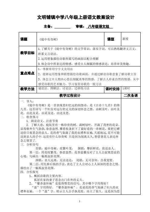 初中语文教案详案范文表格式(初中语文教案详案范文)