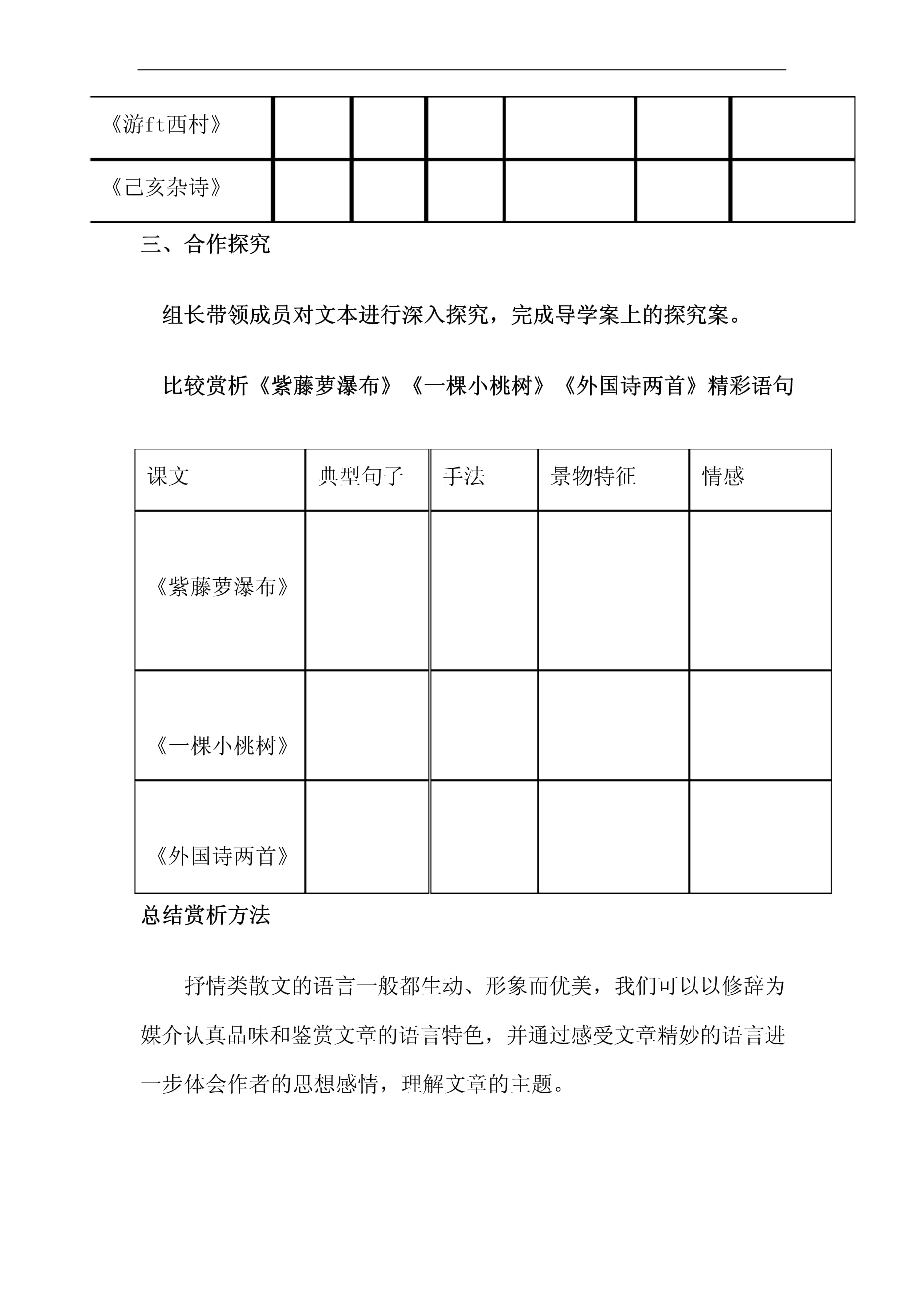 初中语文教学设计学情分析(初中语文教案学情分析)