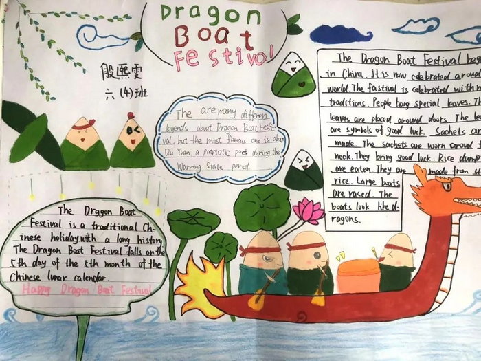 端午节英语手抄报的内容怎么写_端午节英语手抄报的内容怎么写 清晰
