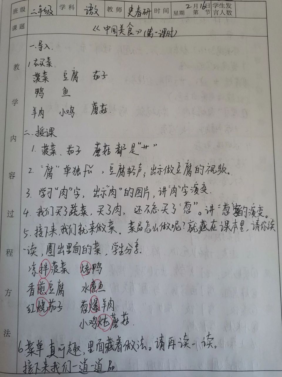 小学语文听课记录50篇下册(小学语文听课记录表40篇下册)