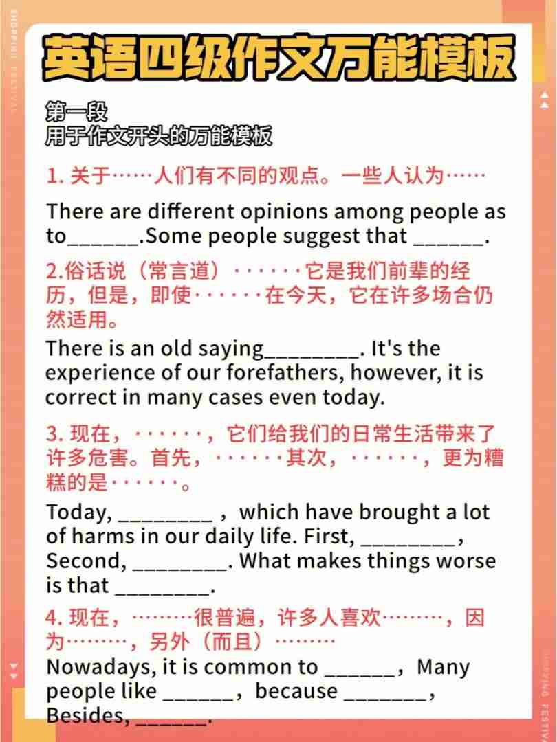 大学英语看图作文万能模板_大学英语看图作文万能模板下载