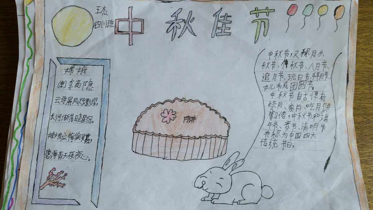 元宵节手抄报简单又漂亮(中秋节手抄报简单漂亮)