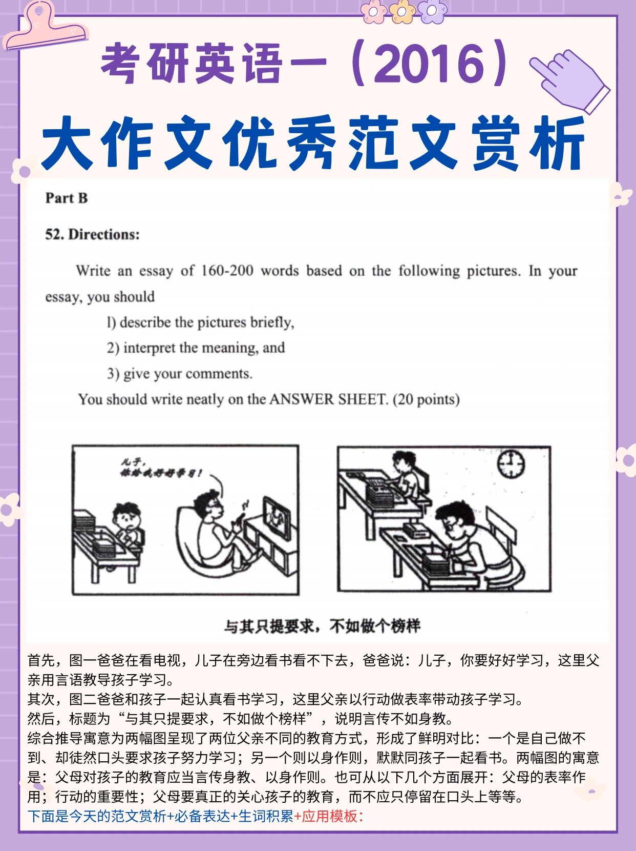 考研英语一小作文(考研英语一小作文多少分)