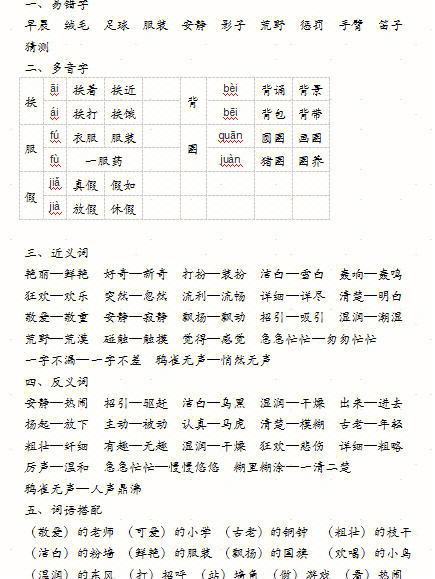 三年级语文上册课本目录人教版新版及课时_三年级语文上册课本目录