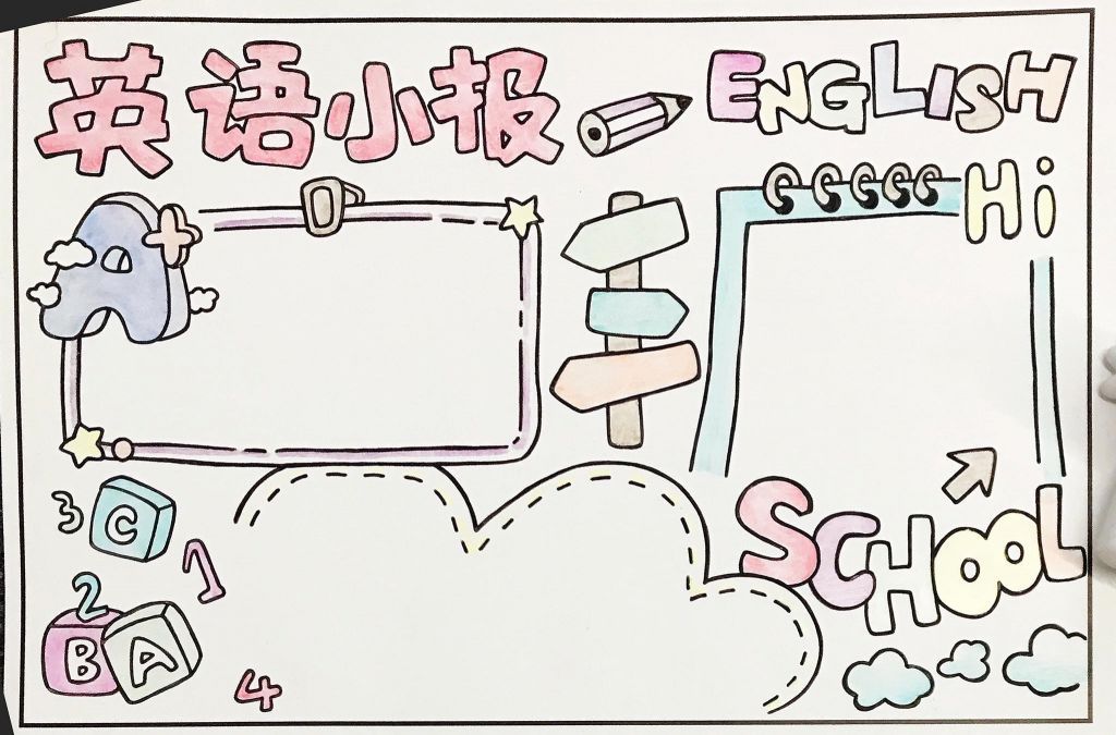身体部位英语手抄报简单又好画_英语手抄报简单又好画