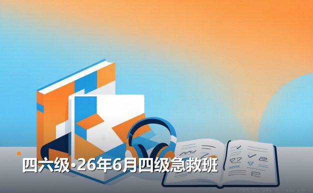 四六级26年6月四级急救班 4集视频教程 夸克网盘免费下载